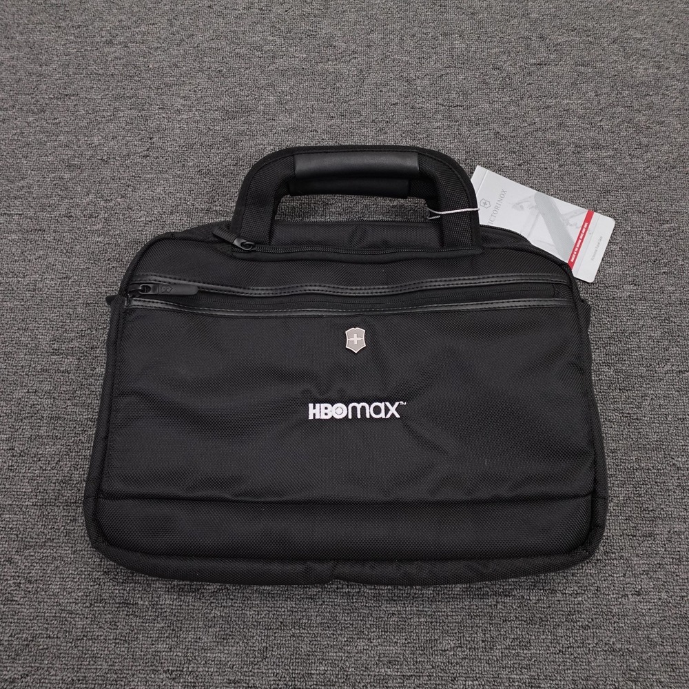 Victorinox Journey Pivot 14" Black Laptop Briefcase HBO Max Padded Nylon Bag